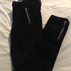 Banana Republic Black Corduroy Skinny Ankle pants